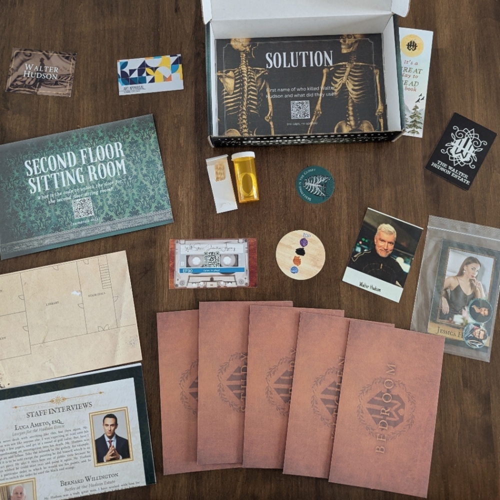 Deadbolt Mystery Society Skeletons in the Closet Game